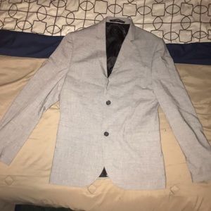 Grey Skinny Fit Blazer
